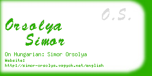 orsolya simor business card